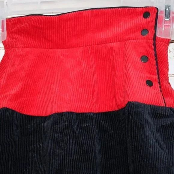Marni Girls' Colorblock Corduroy Skirt Size 6 NWT